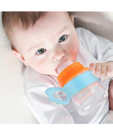 Toddmomy 4pcs Baby Bottle Handle - Wide-Neck Nursing Bottle Holder with Safety Teether - Buy Online on GoSupps.com