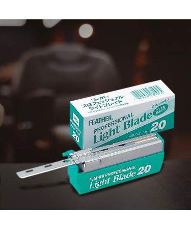 Feather Professional Light Blade Razor Blades - Unique & Standard for a Superior Shave | International Shipping Available - Buy Online on GoSupps.com