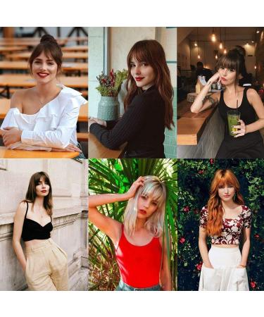 Leeons Dark Ash Brown mix with Bleach Blonde Bangs Clip-in Hair Extension - Short Straight Hairpiece for Women | #18/613 - Buy Online on GoSupps.com