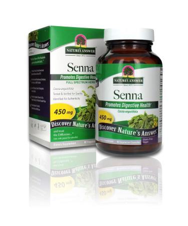 Nature's Answer Senna Leaf | Dietary Supplement | Promotes Digestive Health | Vegan, Gluten-Free & Kosher Certified | Vegetarian Capsules 90ct