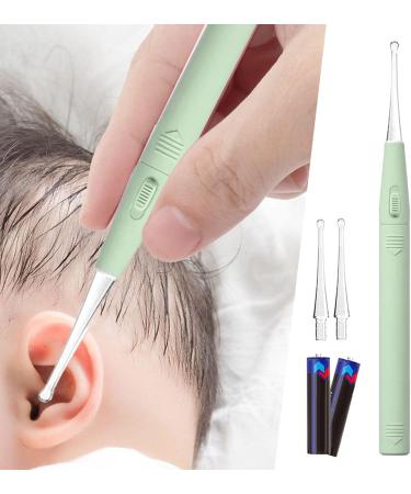 Rechargeable Visual Children's Luminous Ear Scoop Set - Green | Ear Wax Tweezers & Picking Tool with Garlic Ear Drops - Buy Online on GoSupps.com