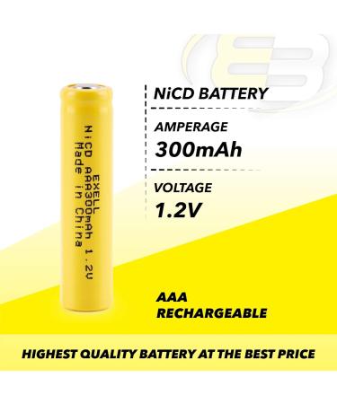 Buy 20x Exell AAA 1.2V 300mAh NiCD Rechargeable Batteries - Ideal for Meters Radios Hybrid Cars Telecoms & RC Devices | International Shipping Available - Buy Online on GoSupps.com