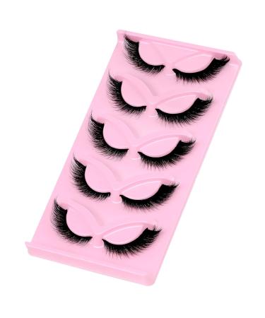 Fuchs Cat Eye Eyelashes - 5 Pairs | Natural L Curl Effect | 7-13mm Dense & Whispering Fox Eye Lashes - Buy Online on GoSupps.com