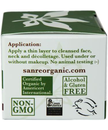 SanRe Organic Skinfood Siesta Sunset Cream - USDA Certified Avocado & Sea-Buckthorn Moisturizer for Dry, Mature Skin - Buy Online on GoSupps.com