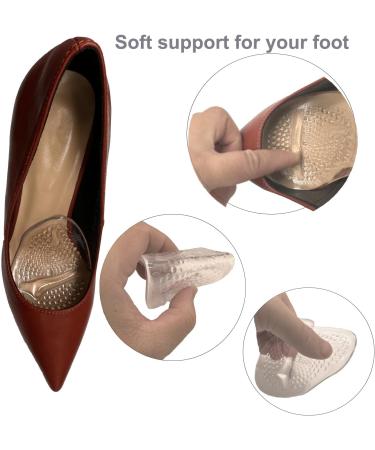 Metatarsal Pads for Women - Soft Gel Ball of Foot Cushions & Insole Inserts - Pain Relief Forefoot Cushions (Clear 2 Pairs) | Shop Internationally - Buy Online on GoSupps.com