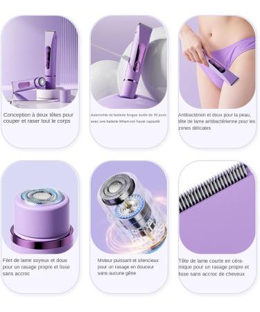 Tondeuse Corporelle Rasoir Facial Femme T tes Rempla ables Tondeuse-Rasoir Multifonction Portable Pour Barbe Bras Visage Sourcils Jambes Cuisses Zone Oreilles - Buy Online on GoSupps.com