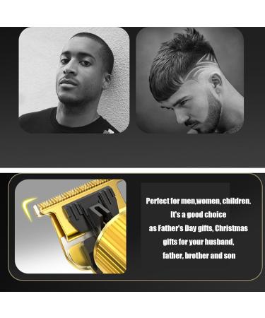 Men Hair Clippers Electric Hair Clippers Professional Men Hair Clipper | Rechargeable Electric Cordless Hair Clipper High-Performance Professional Barber Hair Cutting Kit for Precision Cuts Gold - Buy Online on GoSupps.com