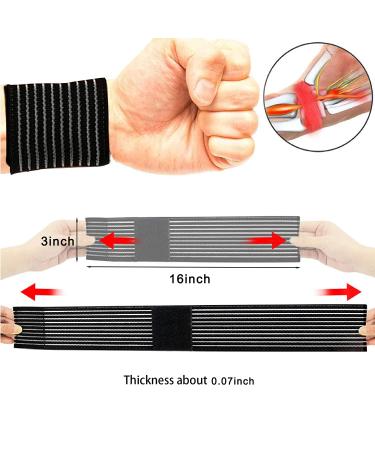 2 Pack Tennis Wrist Support Wrist Bands for Working Out Adjustable Carpal Tunnel Wrist Brace Lightweight Wrist Wraps Sweat Wristband Support for Men Suitable for Various Fitness Sports Occasions - Buy Online on GoSupps.com