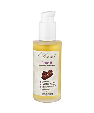 Oleador argan oil 100 ml for the care of skin and hair |Listed natural undetected & cold pressed |Animal test -free & vegan |Made in Germany