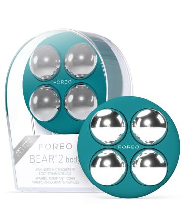 FOREO BEAR 2 body anti-cellulite massager with microcurrent - Dermaroller & lymphatic drainage - Firms & contours - Body massager - Increases the absorption of skin care products - Evergreen