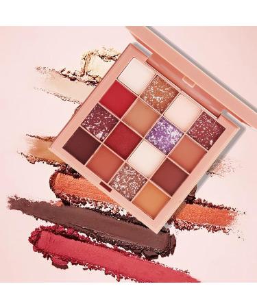 Eye Shadow Pallets for Women - Makeup Pallet Red Eyeshadow 16 Colors - Long Lasting Highly Pigmented Makeup Palettes Red Eye Shadow Matte Shimmer Women Girls Kagrote - Buy Online on GoSupps.com