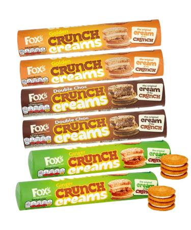 Fox's Fox's Golden Crunch Ginger Crumch & Double Chocolate Crisp Cream 6 x 230g