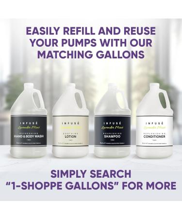 Terra Pure Infuse Lavender Mint Body Wash | Spa Collection Hotel Amenities | 10.14 oz Pump Bottle - Luxurious Single Bottle - Buy Online on GoSupps.com