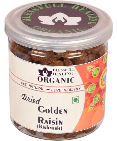 Blessfull Healing Organic Dried Golden Raisin (Kishmish) 300 Gram Airtight Container (Packing May Vary) - Buy Online on GoSupps.com
