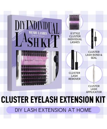 Wendy Lashes Eyelash Extension Set - FD18+B-D CURL (12-16mm) with Glue | Premium Lash Extensions Kit for Stunning Eyelash Looks | Shop Internationally - Buy Online on GoSupps.com