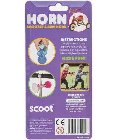 Scoot Pink Scooter & Bike Horn - Fun and Loud Safety Accessory - Buy Online on GoSupps.com