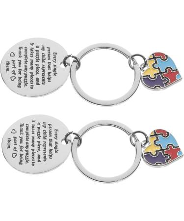 Toyvian 6 STK Key Pendants Keychain - Rustproof Steel Puzzle Jewelry Charm for Friendship & Awareness - Buy Online on GoSupps.com