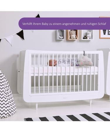 Sn z Dream Cloud Sleep Aid for Babies | Plush Mobile with White Noise 4 Calming Sounds & Night Light Pink & White - Buy Online on GoSupps.com