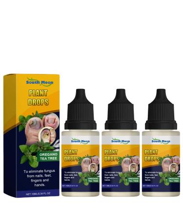 South&Moon Plant Drops Plant Drops for Nails Care Oregano Tea Tree Oregano Oil Nail Support Nail Care Moisturizer for Toenail 10 ML/0.34 Fl.Oz