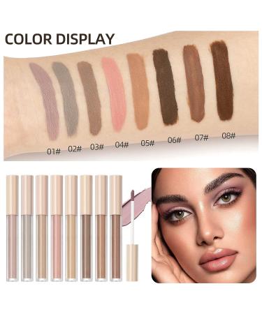Matte Cream Gray Liquid Eyeshadow & Nude Primer Palette Set | Waterproof Pencil for Highlight & Shadow | Long-Lasting & Quick-Drying Formula (Cream Grey 2) - Buy Online on GoSupps.com