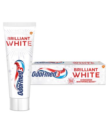 Odol-med3 Brilliant White up to 3x stronger whitening boost* for naturally white teeth 75 ml - Buy Online on GoSupps.com