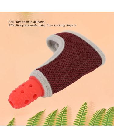 Baby Daumenlutsch Finger Protection Glove - Silicone Breathable & Adjustable Suction for Toddlers - Red - Buy Online on GoSupps.com