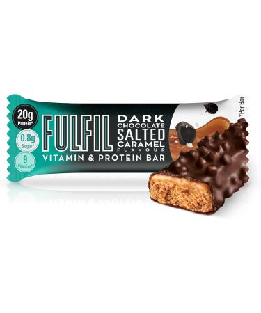 Fulfil Vitamin & Protein Bar 15X55G Dark Choc Salted Caramel - Buy Online on GoSupps.com