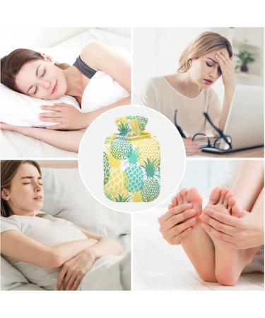 Pineapple Fruit Hot Water Bottle with Cover - 2L Pain Relief Hot Pack for Headaches & Cramps | International Shipping Available - Buy Online on GoSupps.com