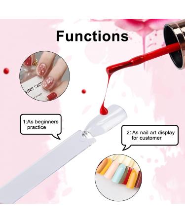200 Pieces Nail Stick Display - Suprrow Nail Art Tips Polish Rings & Number Stickers for DIY Nail Studios | Transparent Design - Buy Online on GoSupps.com