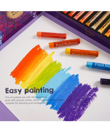 Paul Rubens Oil Pastels - 50 Vibrant Colors | Soft & Creamy Artist Pastels for Painting & Drawing | Ideal for Artists, Beginners, Students & Kids - Buy Online on GoSupps.com