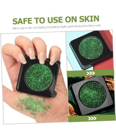 Beavorty 2pcs Glitter Eyeshadow Palette green glitter eyeshadow green eye makeup eye shadow for women flash - Buy Online on GoSupps.com