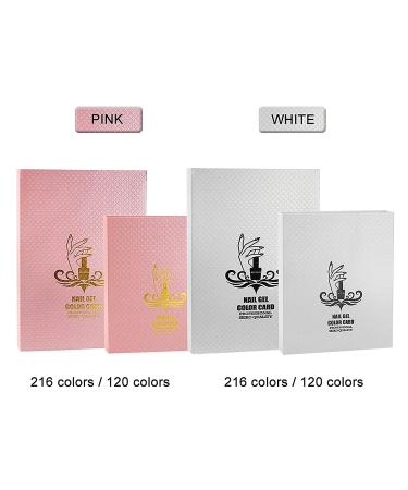 Anself Nail Gel Polish Display Chart with 216 Colors & 240 Tips - Nail Art Salon Set White - Buy Online on GoSupps.com