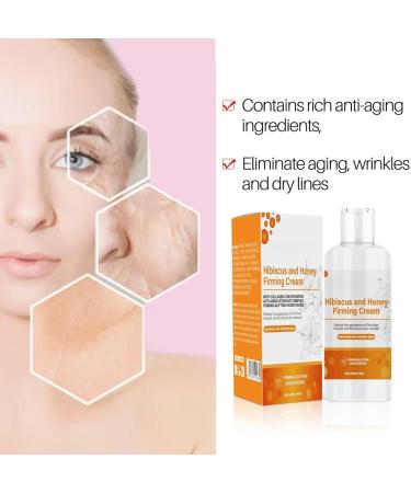 Hibiscus and Honey Firming Cream Skin Tightening Lotion for Face & Body Double Chin Reducer Neck Firming Cream with Collagen Firming & Lifting Reduces Wrinkles and Fine Lines - Buy Online on GoSupps.com