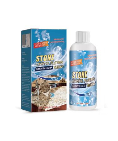 Stone Stain Remover Stone Crystal Plating Agent Stone Polishing and Coating Agent Stone Nano Crystal-Plating Agent Marble Cleaner Stain Remover Stone Polishing and Coating Agent (1PCS)