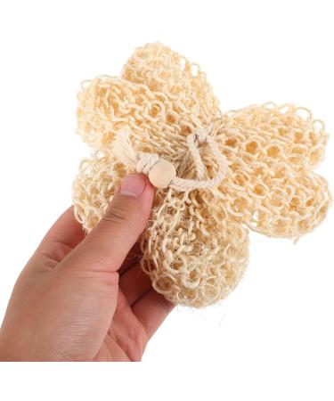 FRCOLOR Natural Loofah Bath Sponge - Exfoliating Body Scrubber & Soft Shower Pouf for Men Women & Kids - Buy Online on GoSupps.com