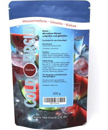  Quertee Quertee Cold Brew Watermelon Tea Iced Tea Cold brew and enjoy 200g - Buy Online on GoSupps.com