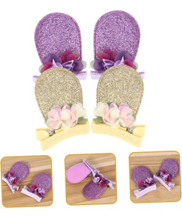 minkissy 2 Pairs Bunny Ear Hair Clip Infant Girls Clothes Toddler Dress Hair Clips for Girls Chinese New Year Hairpins Rabbit Hairpins Hair Accessories for Easter Kids Barrettes for Hair - Buy Online on GoSupps.com