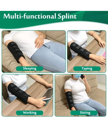 Elbow Splint for Tendonitis & Cubital Tunnel - Arm Support Brace for Pain Relief and Arthritis - Medium Size - Buy Online on GoSupps.com