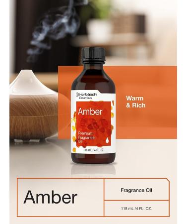 Horbaach Premium Grade Amber Fragrance Oil | 4 Fl Oz (118ml) for Diffusers, Candles, Soap Making & DIY Projects - Buy Online on GoSupps.com