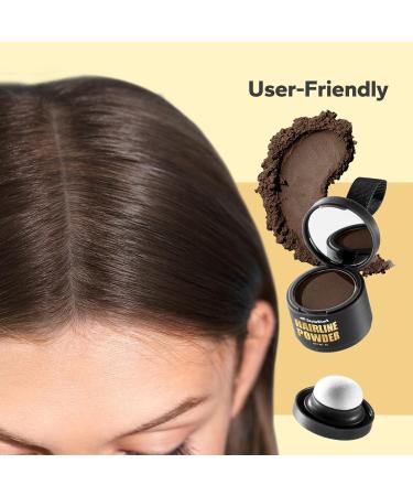 Hairline Powder - Stain-Proof Root Touch-Up for Thinning Hair | Sweatproof Dark Brown Color for Women & Men - Worldwide Shipping - Buy Online on GoSupps.com