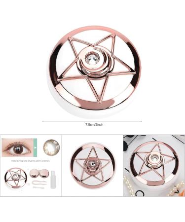 Buy Shipenophy Pentagram Contact Lens Case - Cute & Stylish Lens Container for Home & Travel (Pink) - International Shipping Available - Buy Online on GoSupps.com