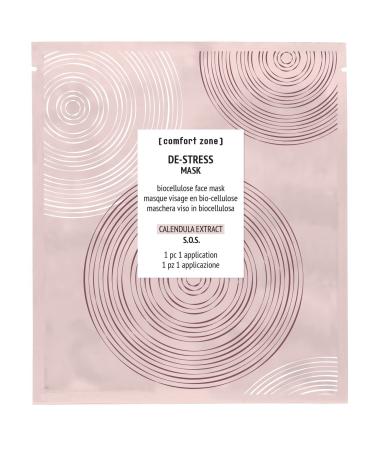 Comfort Zone De-Stress Mask - Ideal for All Skin Types Relieves and Moisturizes Skin - 99% natural Origin Ingredients
