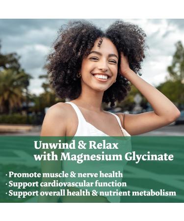 Magnesium Glycinate Capsules Supplement 300 Counts - 300mg High Absorption Magnesium - Buy Online on GoSupps.com
