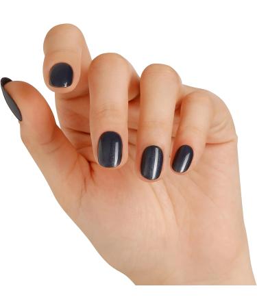 BLUESKY Gel Nail Polish Overtly Onyx Mini 80540 Black Dark Blue Long Lasting Chip Resistant 5 ml Requires Drying Under UV LED Lamp - Buy Online on GoSupps.com