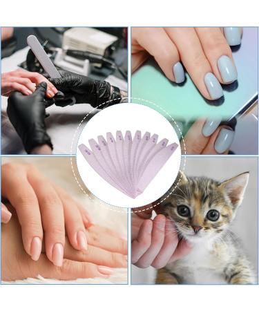 10 Pack 80/80 Grit Nail Files for Acrylic and Gel Nails - Professional Double Sided Emery Boards - Coarse Nail File for Manicure - Reusable Washable Curved Gray - Buy Online on GoSupps.com