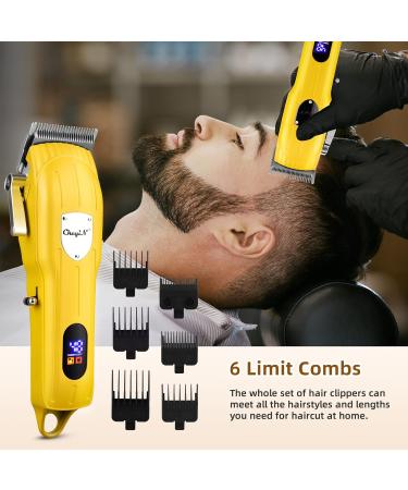 CkeyiN Hair Clippers for Men with Cordless Close Cutting T-Blade Trimmer Kit 6500RPM Professional Hair Cutting Kit Beard Trimmer Barbers Men Kids Clipper Set Rechargeable LED Display Grooming Kit Gold - Buy Online on GoSupps.com