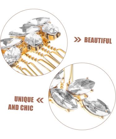 Ipetboom Fashionable Diamond Hair Accessories Hair Barrettes Hair Clips Hair Pin Bridal Headpiece Women Headpiece Sparkly Hair Clip Girl Headpiece Women's Crystal Wedding Comb - Buy Online on GoSupps.com