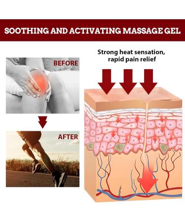 Gel De Massage Creme Chauffante Musculaire Gel De Massage Pour La Peau Relaxe Les Articulations & Muscles Absorption Rapide Pour Usage Quotidien - Buy Online on GoSupps.com