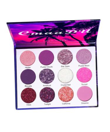 FRCOLOR 1 Box Eyeshadow Palette Eye Shadow Eyeshadow Powder Cosmetics Palette Miss Makeup Palette Metal 1 count (Pack of 1) Colorful