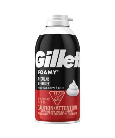 Comfort Glide Foamy Regular Shave Foam Men Shaving Foam by Gillette 11 Ounce